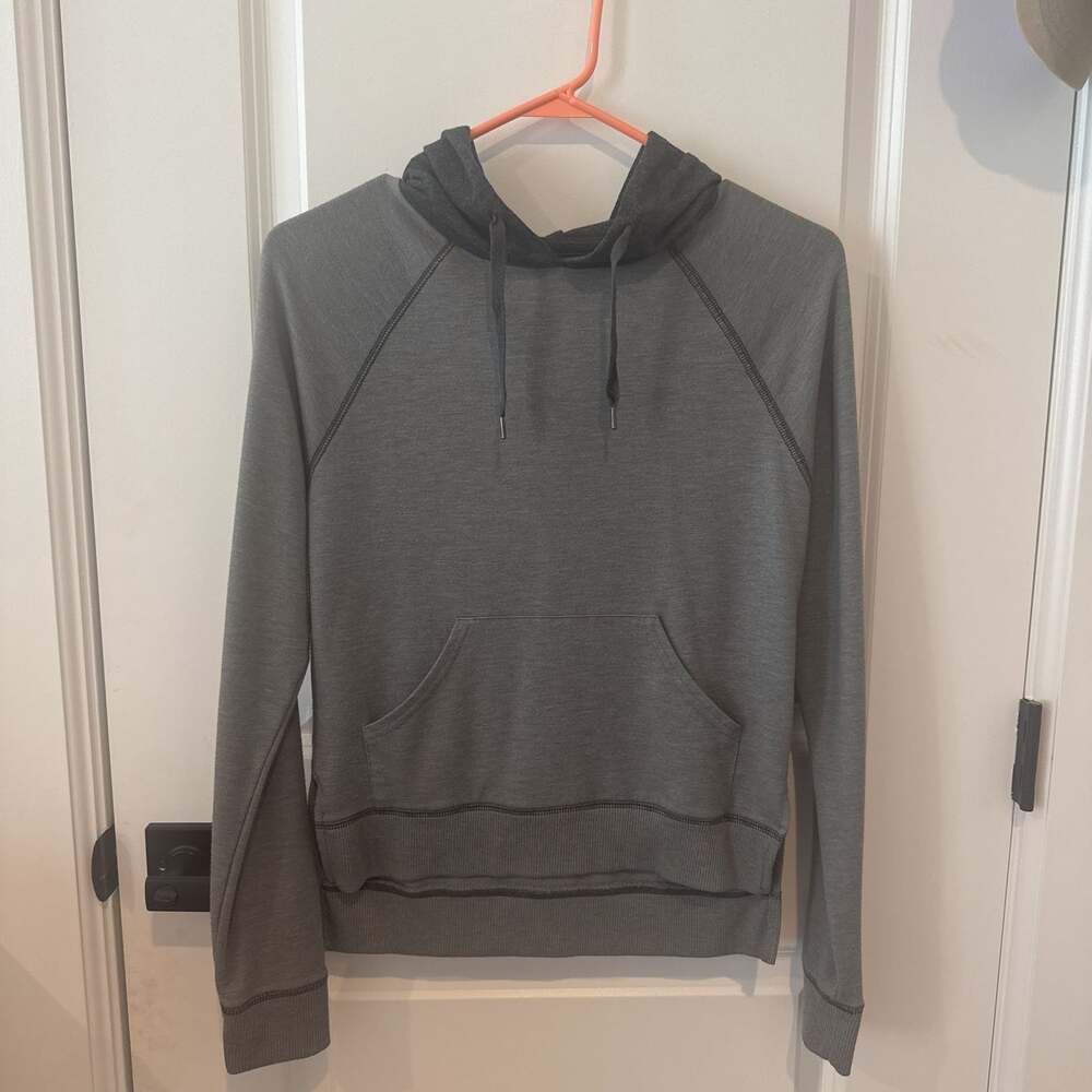 Danskin Now Heather Gray Drawstring Hoodie